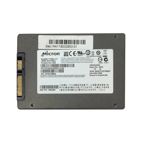 MTFDDAK100MAN-1S1AA - Micron 100GB 2.5in MLC 6Gb/s SATA SSD