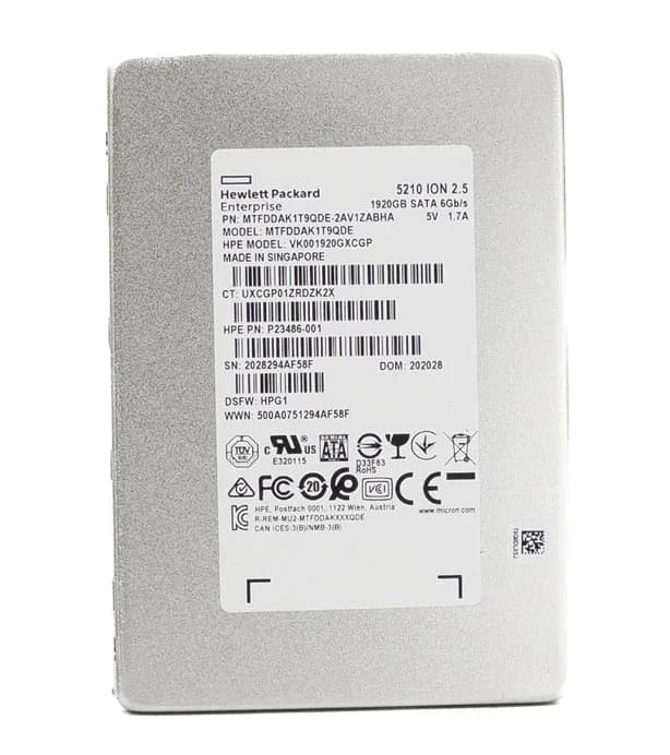 MTFDDAK1T9QDE-2AV1ZABHA- Micron 1.92TB SATA 6Gb/s 2.5-Inch SSD