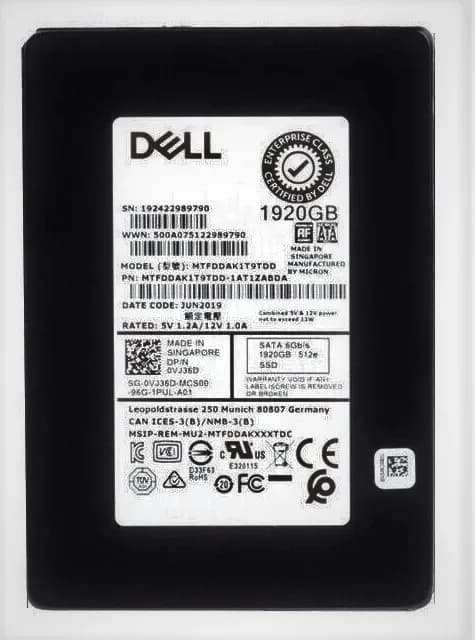 MTFDDAK1T9TDD-1AT1ZABDA - Micron 5200 Pro 1.92TB SATA TLC 2.5" SSD