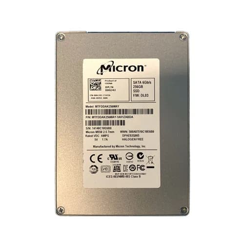 MTFDDAK256MAY-1AH1ZABDA - Micron 256GB M550 2.5in MLC 6Gb/s SATA SSD