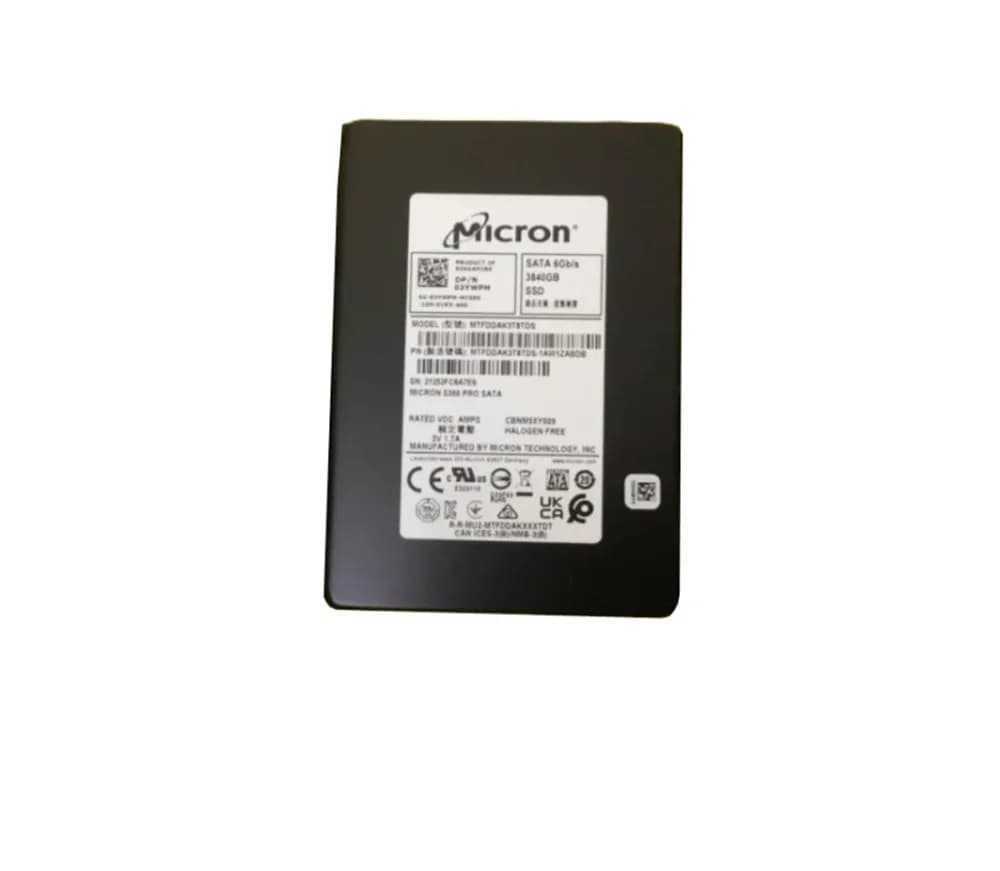 MTFDDAK3T8TDS-1AW1ZABDB - Micron 5300 PRO 3.84TB SATA 2.5" SSD. DELL OEM.