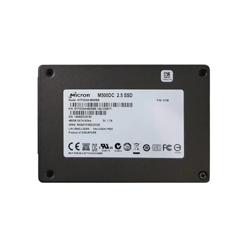 MTFDDAK480MBB-1AE1ZABYY - Micron 480GB M500DC 2.5in MLC 6Gb/s SATA SSD