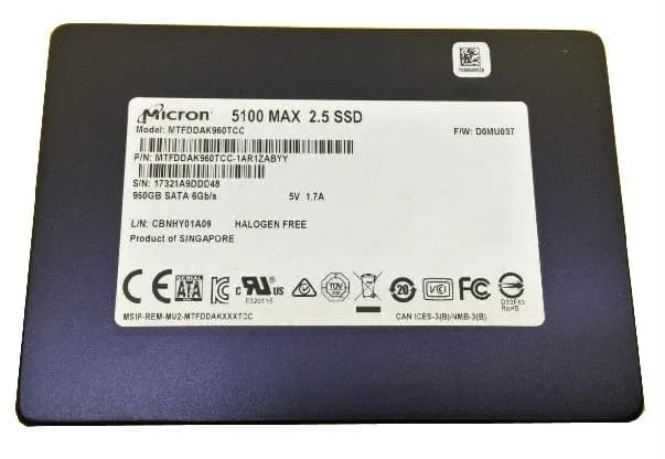 MTFDDAK960TCC-1AR1ZABYY - Micron 960GB 2.5 inch TLC 6Gb/s SATA SSD