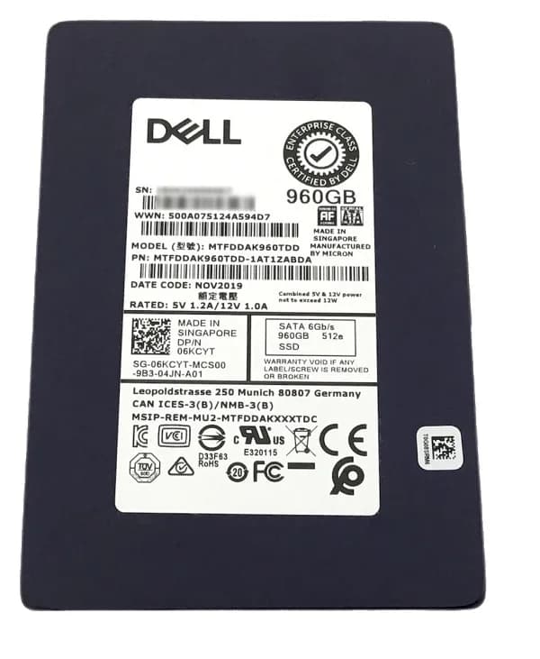 MTFDDAK960TDD-1AT1ZABDA - Micron 5200 Pro 960GB SATA TLC 2.5" SSD