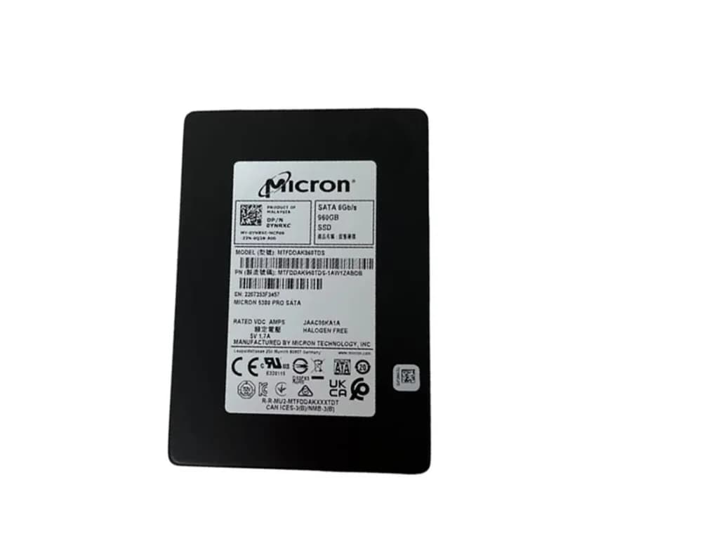 MTFDDAK960TDS-1AW1ZABDB - Micron 5300 PRO 960GB SATA TLC 2.5" SSD. Dell OEM.