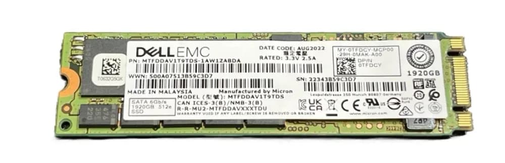 MTFDDAV1T9TDS-1AW1ZABDA - Micron 5300 PRO 1.92TB SATA TLC M.2 2280 SSD