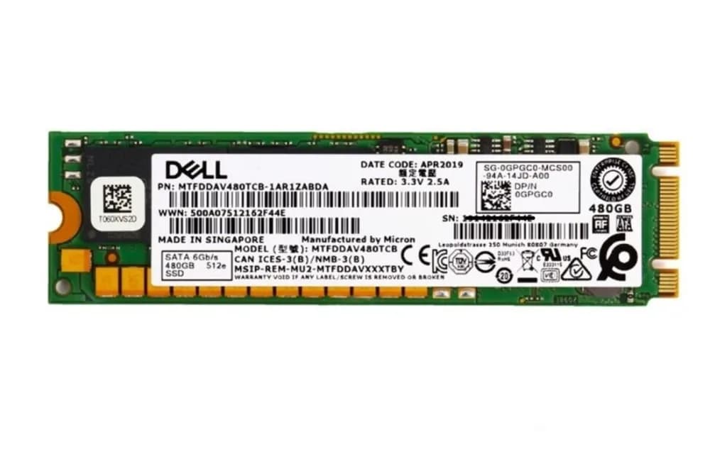 MTFDDAV480TCB-1AR1ZABDA - Micron 5100 Pro 480GB TLC SATA 6Gb/s SSD