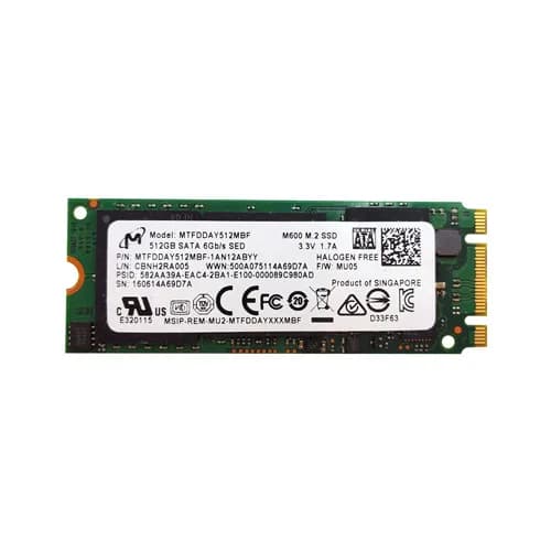 MTFDDAY512MBF-1AN12ABYY - Micron 512GB SATA 6Gb/s (SED) M.2 2260 SSD