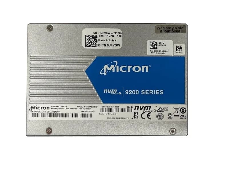 MTFDHAL3T8TCT-1AR1ZABYY - Micron 3.84TB 9200 Pro 2.5-in PCIe SSD