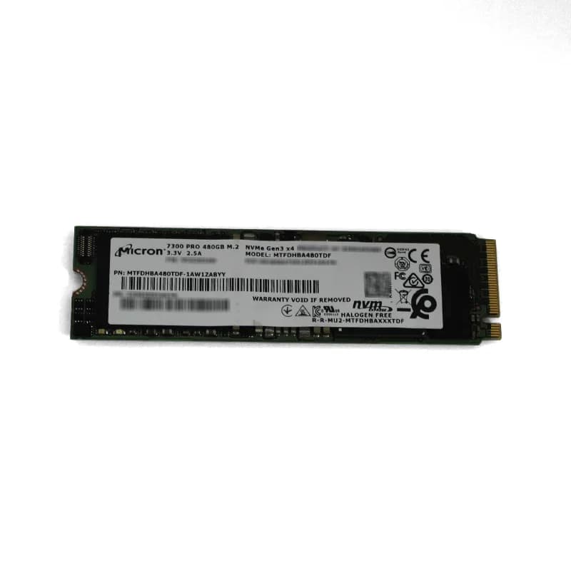 MTFDHBA480TDF-1AW4ZABYY - Micron 480GB 7300 Max M.2 2280 TLC PCIe SSD