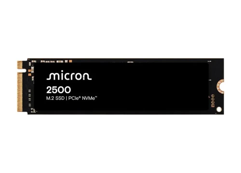 MTFDKBA1T0QGN-1BN1AABYYT - Micron 2500 1TB QLC PCIe NVMe M.2 2280 SSD
