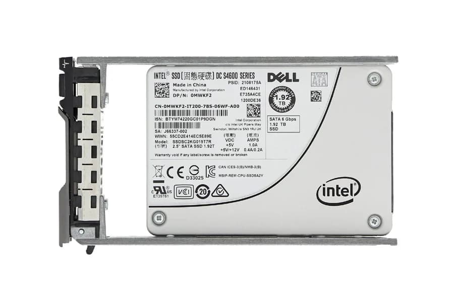 MWKF2 - Dell 1.92TB SATA Triple-Level Cell SFF 2.5" Solid State Drive