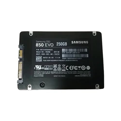 MZ-75E250 - Samsung 250GB 850 EVO 2.5 inch TLC 6Gb/s SATA SSD