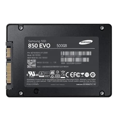 MZ-75E500B/AM - Samsung 500GB 850 EVO 2.5 inch TLC 6Gb/s SATA SSD
