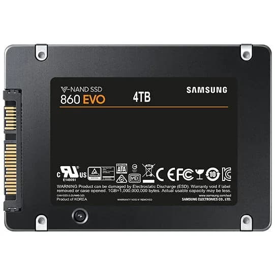 MZ-76E4T0 - Samsung 4TB 860 EVO 2.5 inch MLC 6Gb/s SATA SSD