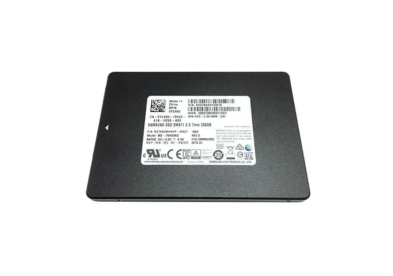 MZ-7KN256D - Samsung 256GB SM871 2.5 inch MLC 6Gb/s SATA SSD