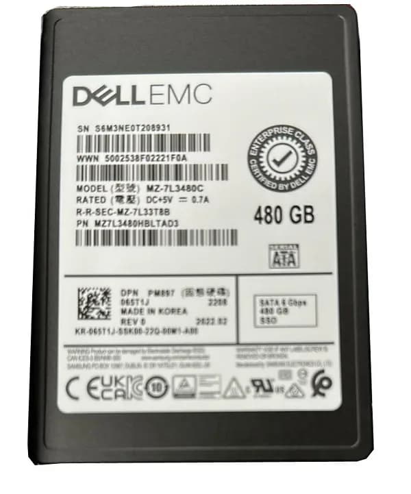 MZ-7L3480C - Samsung PM897 480GB SATA MLC SFF 2.5" Solid State Drive