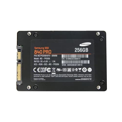 MZ-7PD256 - Samsung 256GB 840 Pro 2.5 inch MLC 6Gb/s SATA SSD
