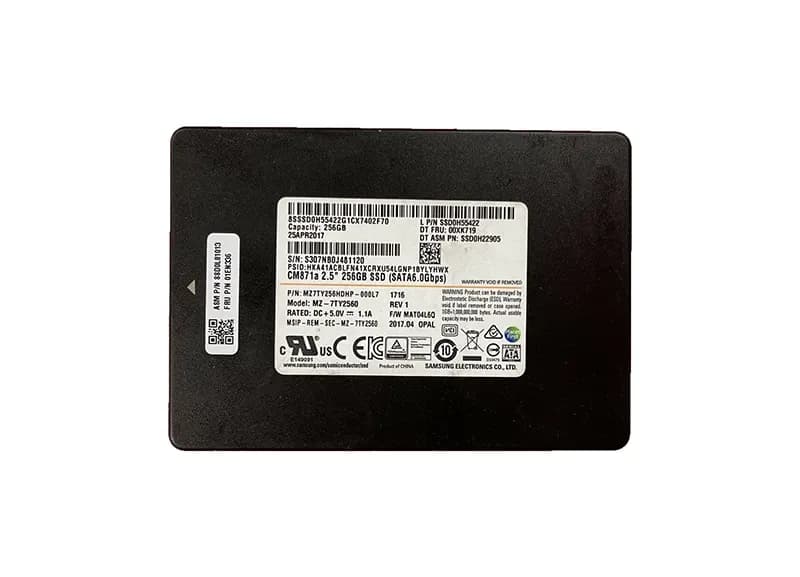 MZ-7TY2560 - Samsung CM871a 256GB TLC SATA 6Gb/s M.2 2280 SSD