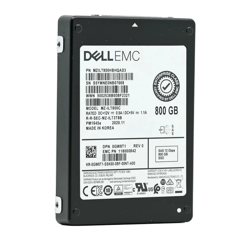 MZ-ILT800C - Samsung PM1645A 800GB SAS TLC 2.5" Solid State Drive