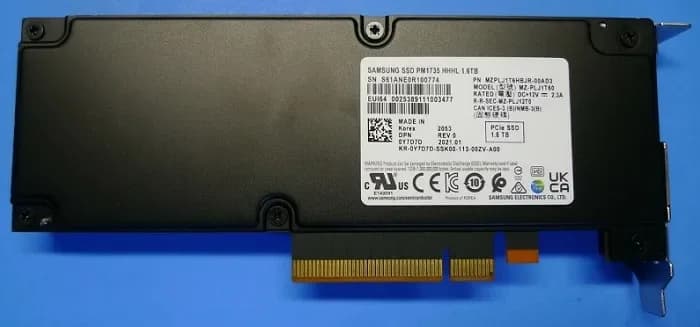 MZ-PLJ1T60 - Samsung PM1735 1.6TB PCI Express NVMe HHHL SSD