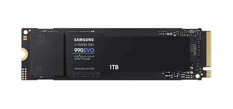 MZ-V9E1T0B/AM - Samsung 990 EVO 1TB PCI Express NVMe TLC M.2 2280 SSD