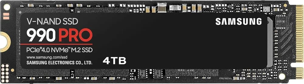 MZ-V9P4T0B/AM - Samsung 4TB 990 PRO TLC PCIe 4.0 x4 SSD
