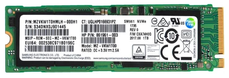 MZ-VKW1T00 - Samsung PM863 Series 1TB TLC SATA 6Gb/s RI 2.5-Inch SSD