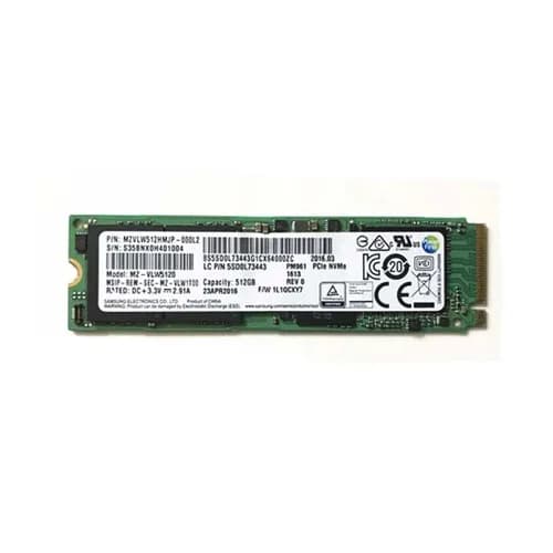MZ-VKW5120 - Samsung SM961 512GB MLC PCIe 3.0 x4 NVMe M.2 2280 SSD