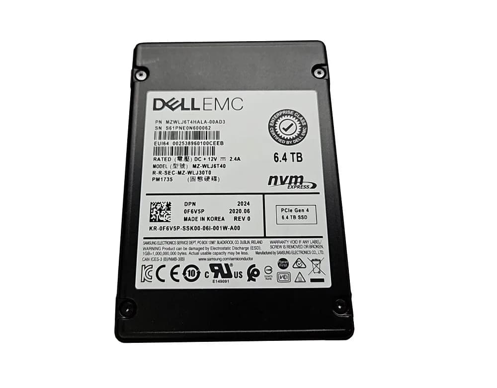 MZ-WLJ6T40 - Samsung PM1735 6.4TB PCI Express NVMe TLC 2.5" SSD