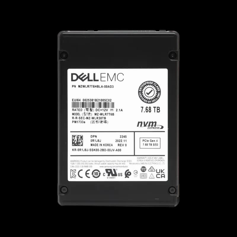 MZ-WLR7T6B - Samsung PM1733A 7.68TB PCI Express NVMe 2.5" SSD
