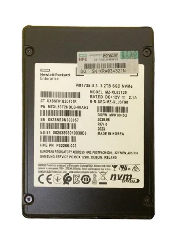 MZ-XL53T20 - Samsung 3.2TB PCI Express MLC Solid State Drive
