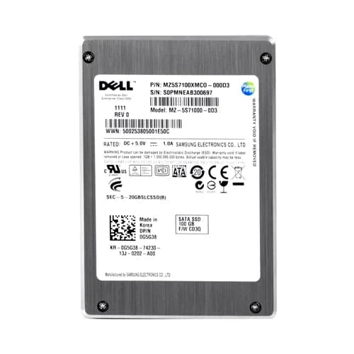 MZ5S7100XMCO-000D3 - Samsung 100GB 2.5 inch SLC 3Gb/s SATA SSD