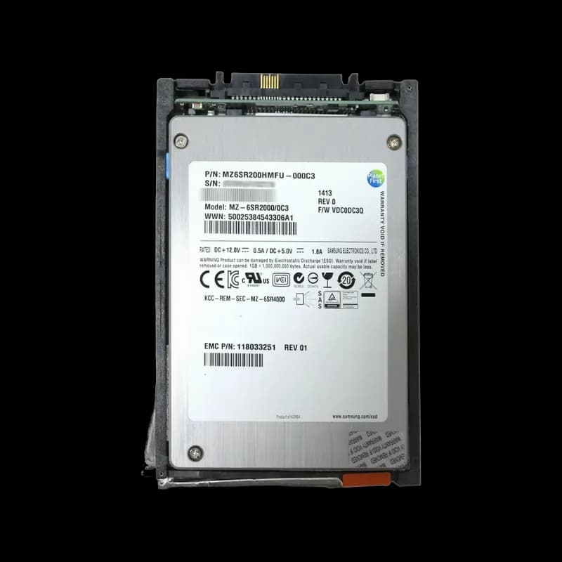 MZ6SR200HMFU-000C3 - Samsung SM1625 200GB SAS SLC 2.5" SSD