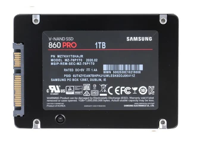 MZ7KH1T0HAJR - Samsung 860 PRO 1TB SATA MLC SFF 2.5" Solid State Drive