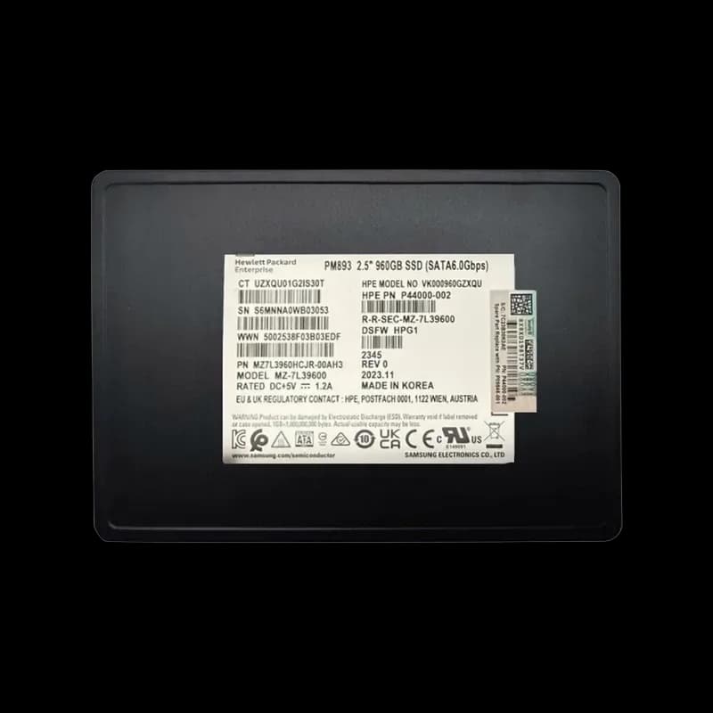 MZ7L3960HCJR-00AH3 - Samsung PM893 960GB SATA TLC 2.5" SSD. HPE OEM.