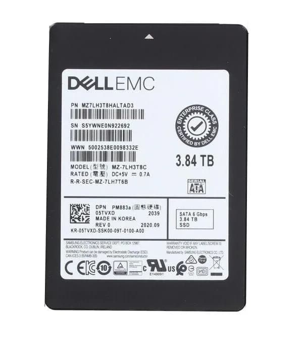 MZ7LH3T8HALTAD3 - Samsung 3.84TB PM883 2.5-in TLC 6Gb/s SATA SSD