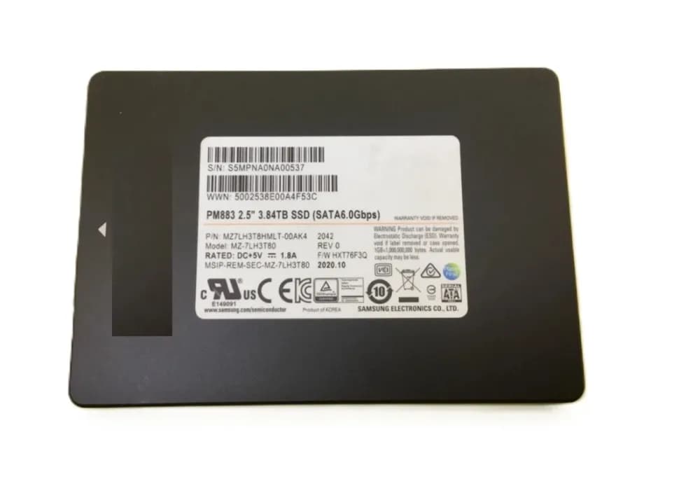 Samsung MZ7LH3T8HMLT-00AK4 3.84TB SATA 6Gb/s 2.5in SSD