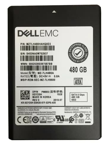 MZ7LH480HAHQ0D3 - Samsung 480GB SATA 6Gb/s 2.5-Inch Solid State Drive