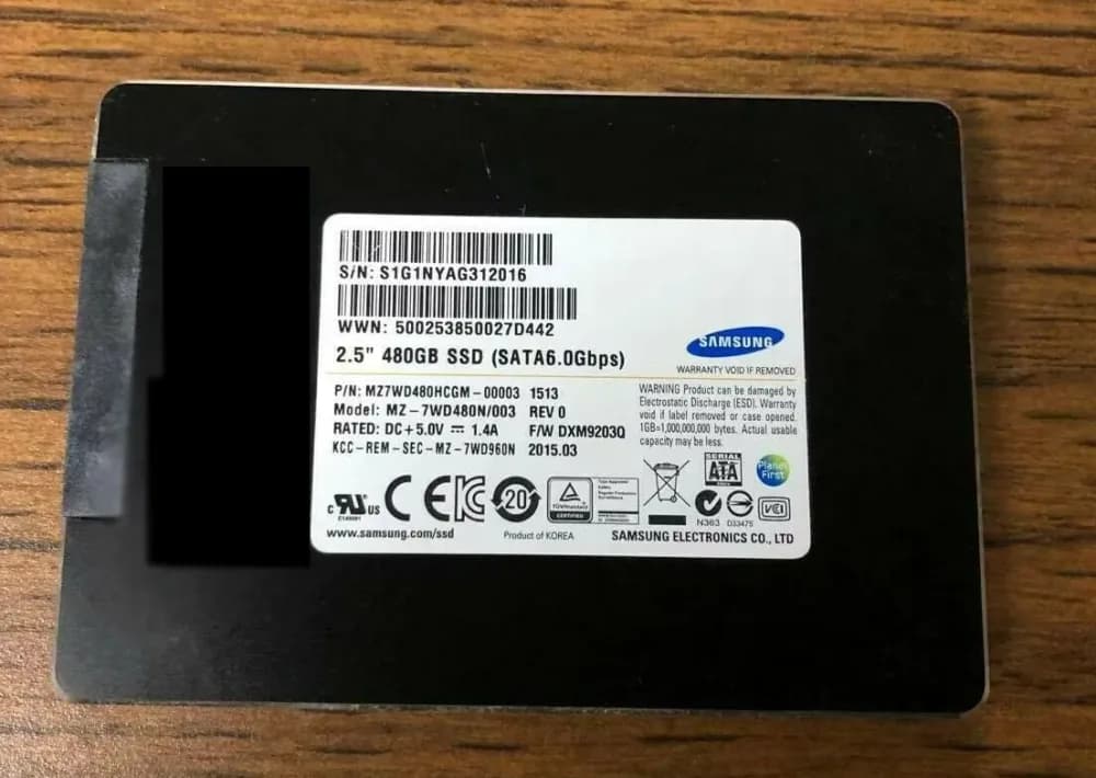 MZ7WD480HCGM - Samsung 480GB 2.5 inch MLC 6Gb/s SATA SSD