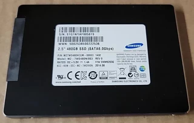 MZ7WD480HCGM-00003 - Samsung 480GB 2.5 inch MLC 6Gb/s SATA SSD