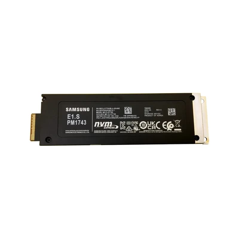 Samsung MZILG7T6HBLA 7.68TB SAS 24Gbps PM1653 Enterprise SSD