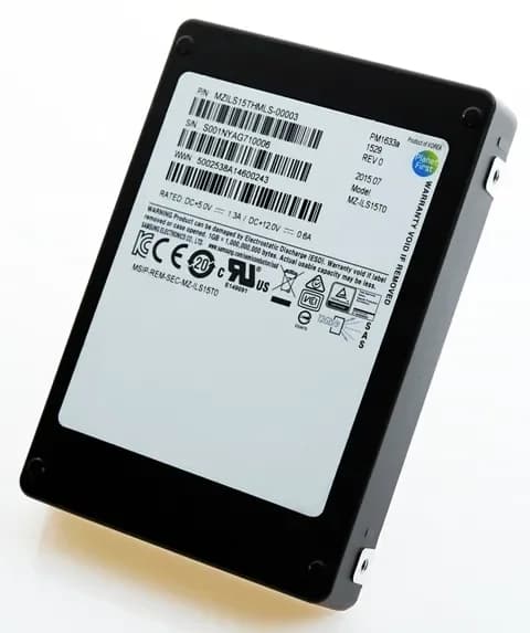 MZILS15THMLS - Samsung PM1633A 15.36TB SAS 12Gb/s RI 2.5-Inch SSD