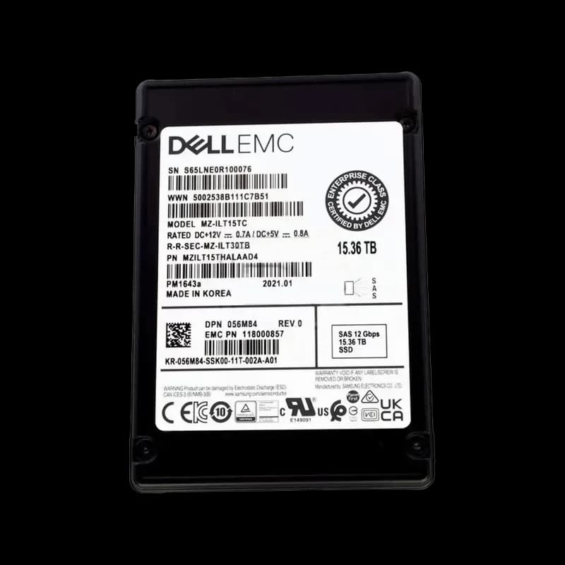 MZILT15THALAAD4 - Samsung PM1643A 15.36TB SAS 2.5" Solid State Drive
