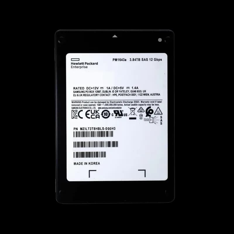 MZILT3T8HBLS-000H3 - Samsung PM1643A 3.84TB SAS 2.5" Solid State Drive