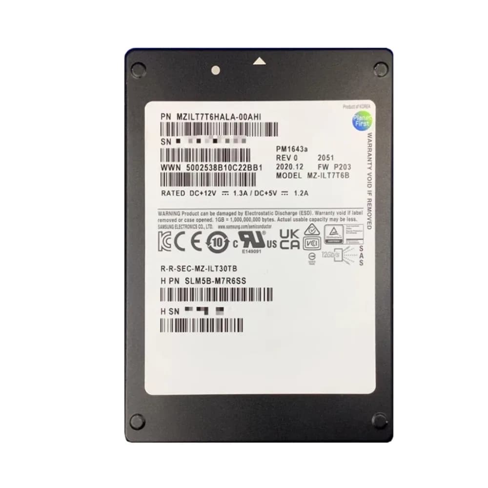Samsung MZILT7T6HALA-00AHI 7.68TB SAS SSD