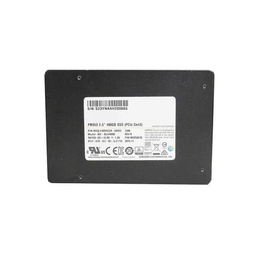 MZQLV480HCGR-00003 - Samsung PM953 480GB TLC PCIe NVMe 3.0 x4 U.2 SSD