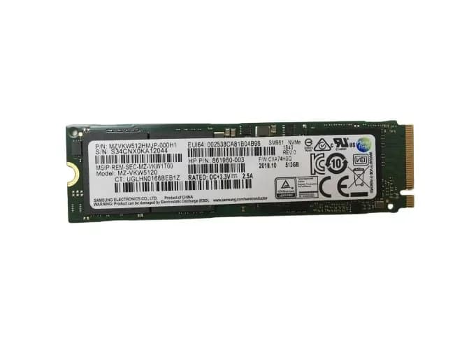 MZVKW512HMJP-000H1 - Samsung SM961 512GB MLC NVMe 3.0 x4 M.2 2280 SSD