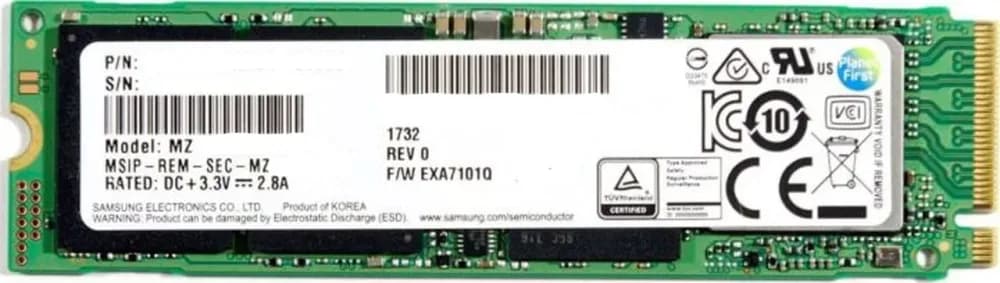 MZVLB1T0HBLR - Samsung PM981A 1TB TLC PCIe 3.0 x4 M.2 2280 SSD