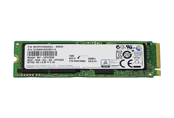 MZVPV256HDGL-00000 - Samsung 256GB SM951 M.2 2280 MLC PCIe SSD